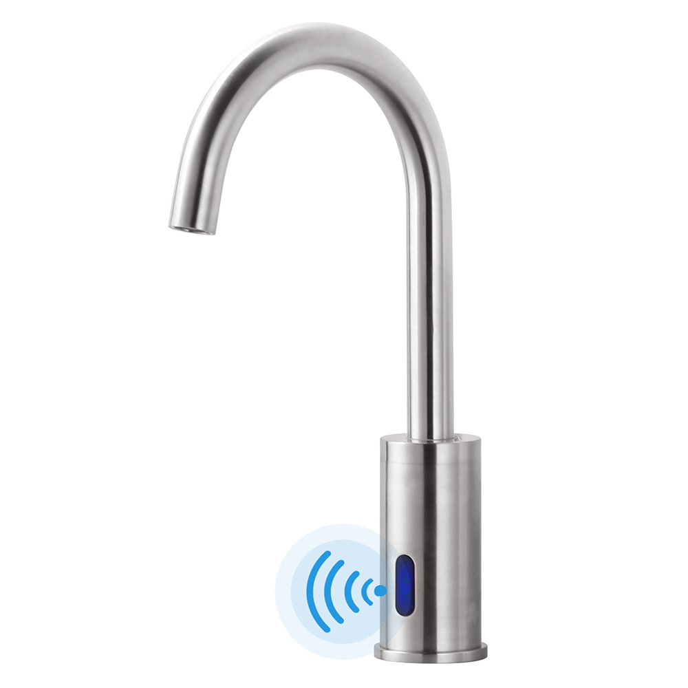 Brushed Nickel Hands Free Bathroom Sink Faucet